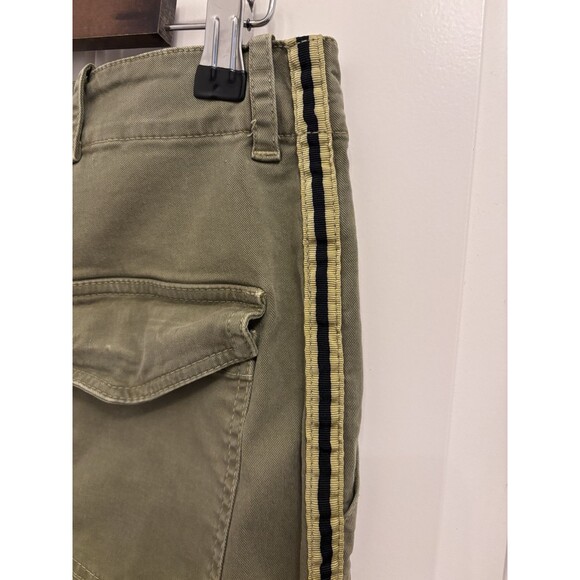 Nili Lotan French military $375 Army Green wide leg cropped Pants sz 4 2609988 - Picture 8 of 12